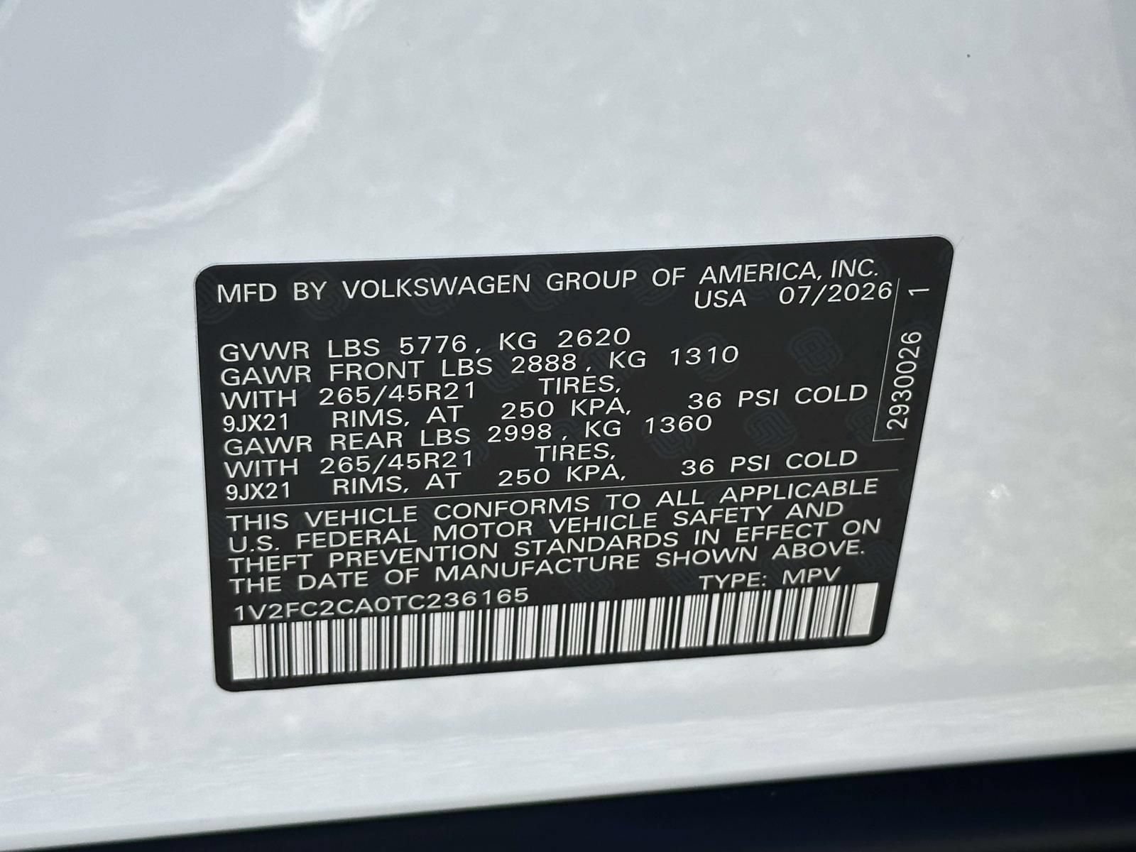 New 2026 Volkswagen Atlas Cross Sport SEL Premium R-Line AWD/4WD image 16