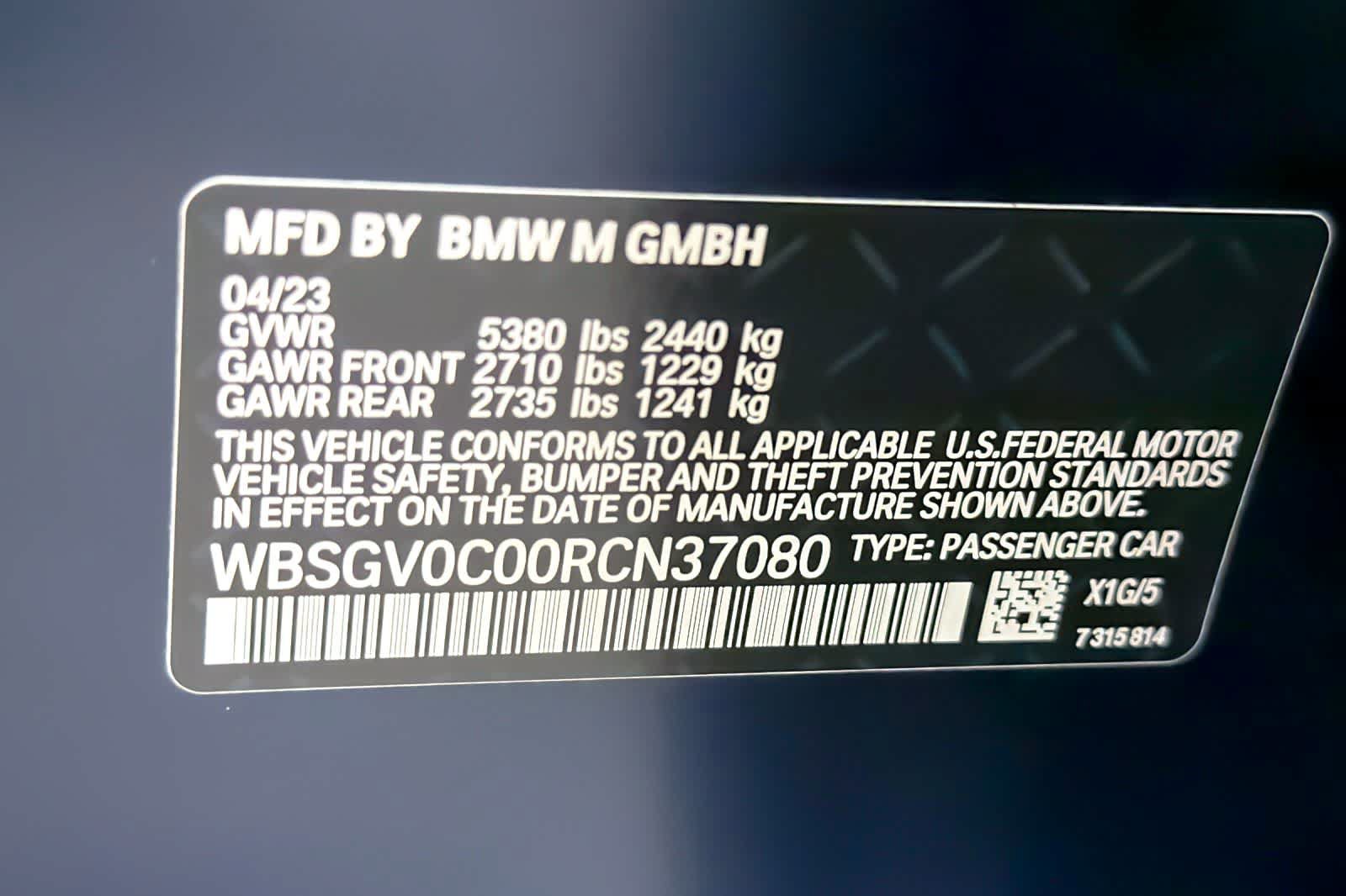 Used 2024 BMW M8 Gran Coupe xDrive Competition w/ M Carbon Exterior Package AWD/4WD image 29