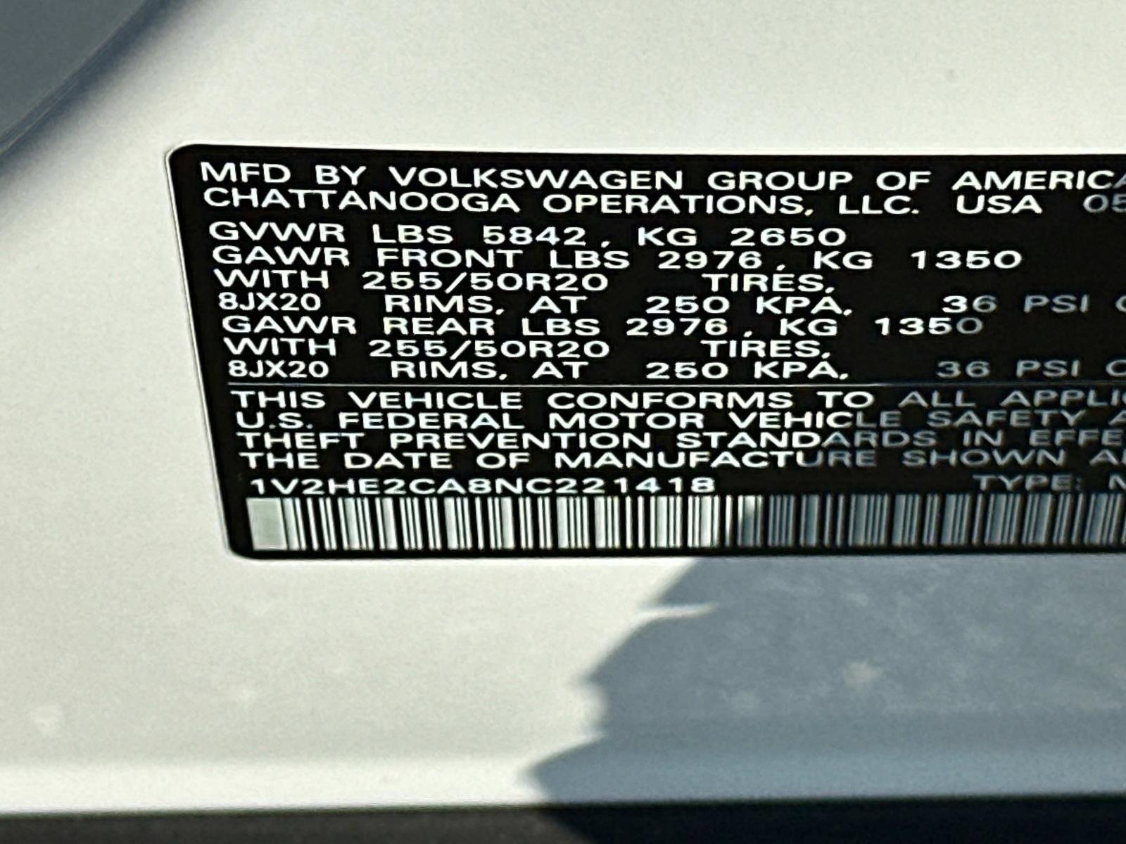 Certified 2022 Volkswagen Atlas Cross Sport SE image 24