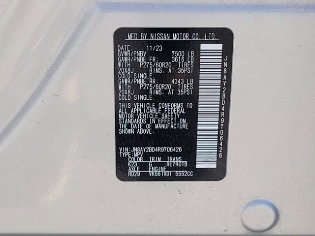 Used 2024 Nissan Armada SL AWD/4WD image 19