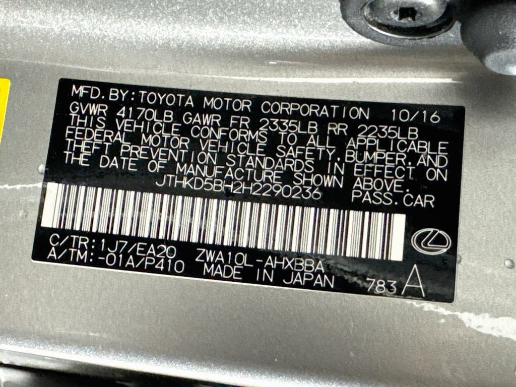 Used 2017 Lexus CT 200h FWD image 43
