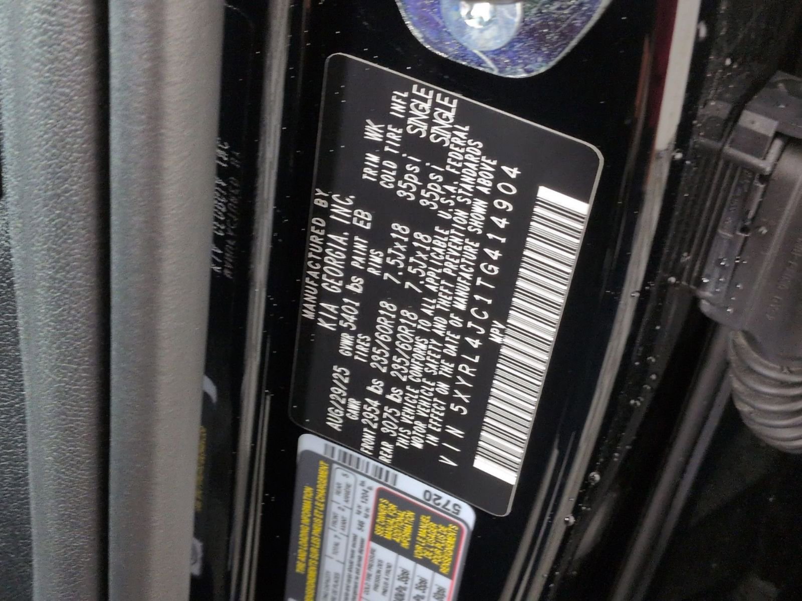 New 2026 Kia Sorento S w/ S Panoramic Sunroof Package image 38