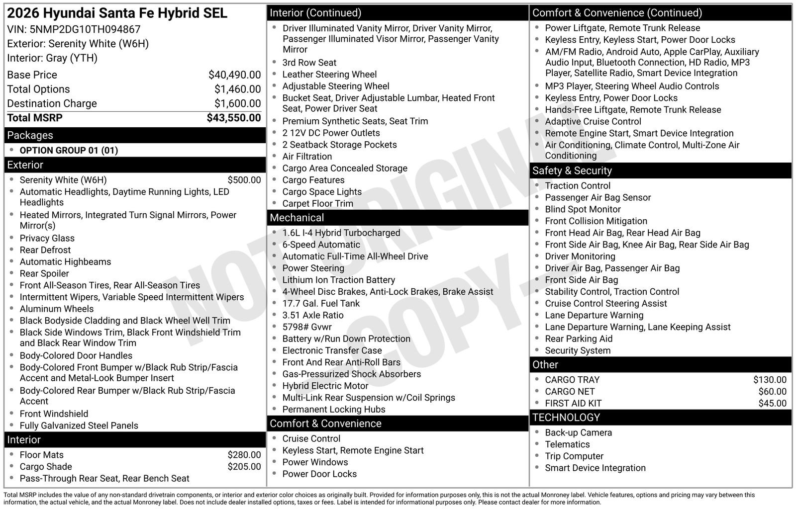 New 2026 Hyundai Santa Fe SEL image 28