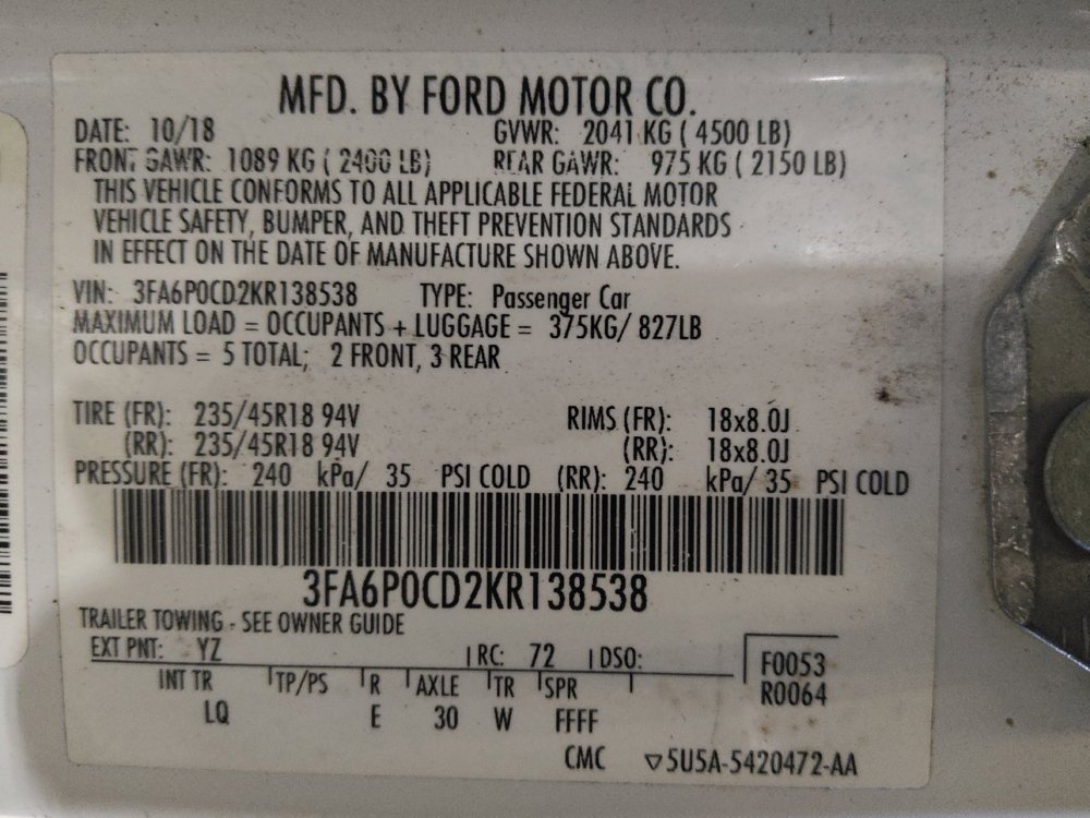 Used 2019 Ford Fusion SEL image 33