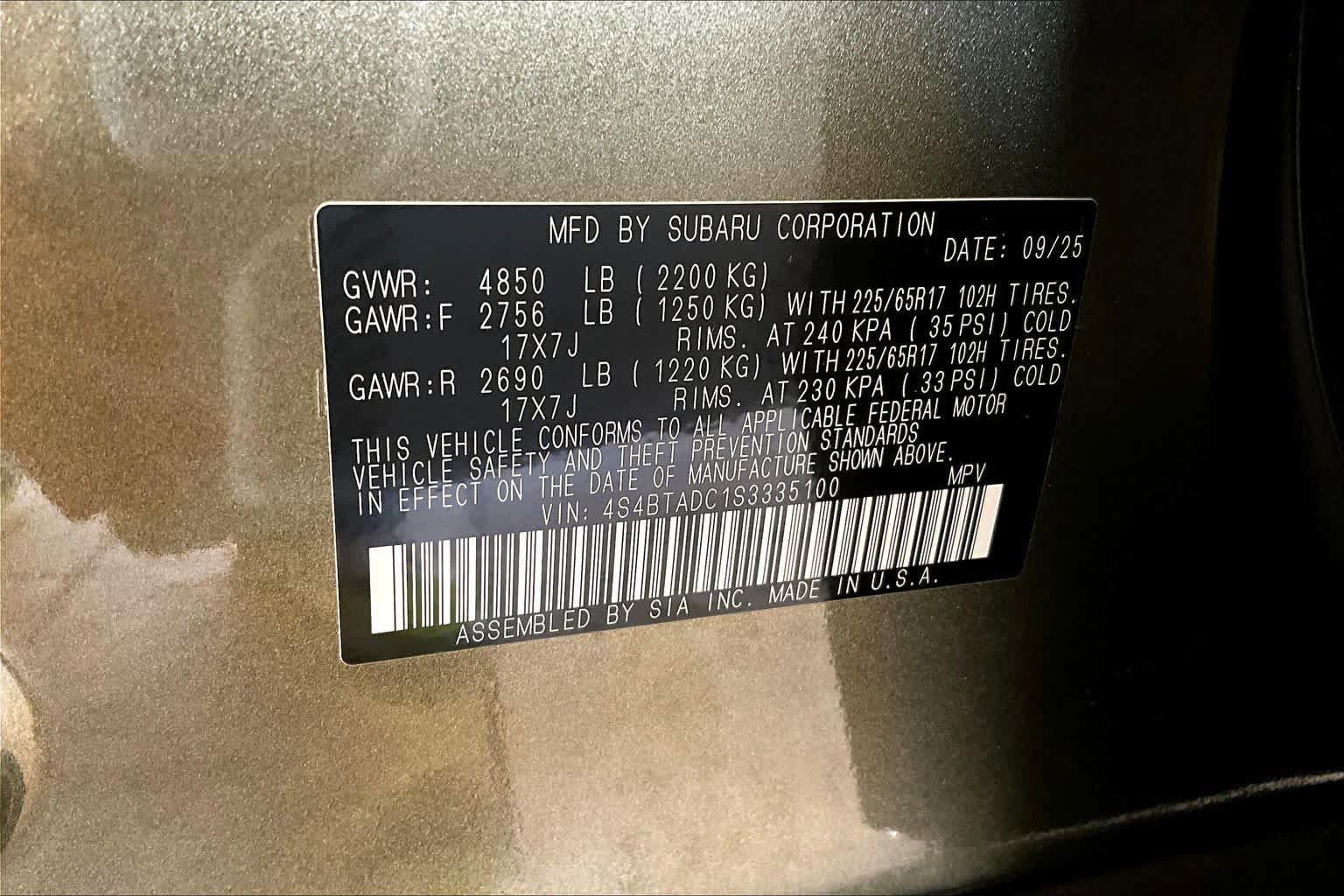 Used 2025 Subaru Outback Premium image 36