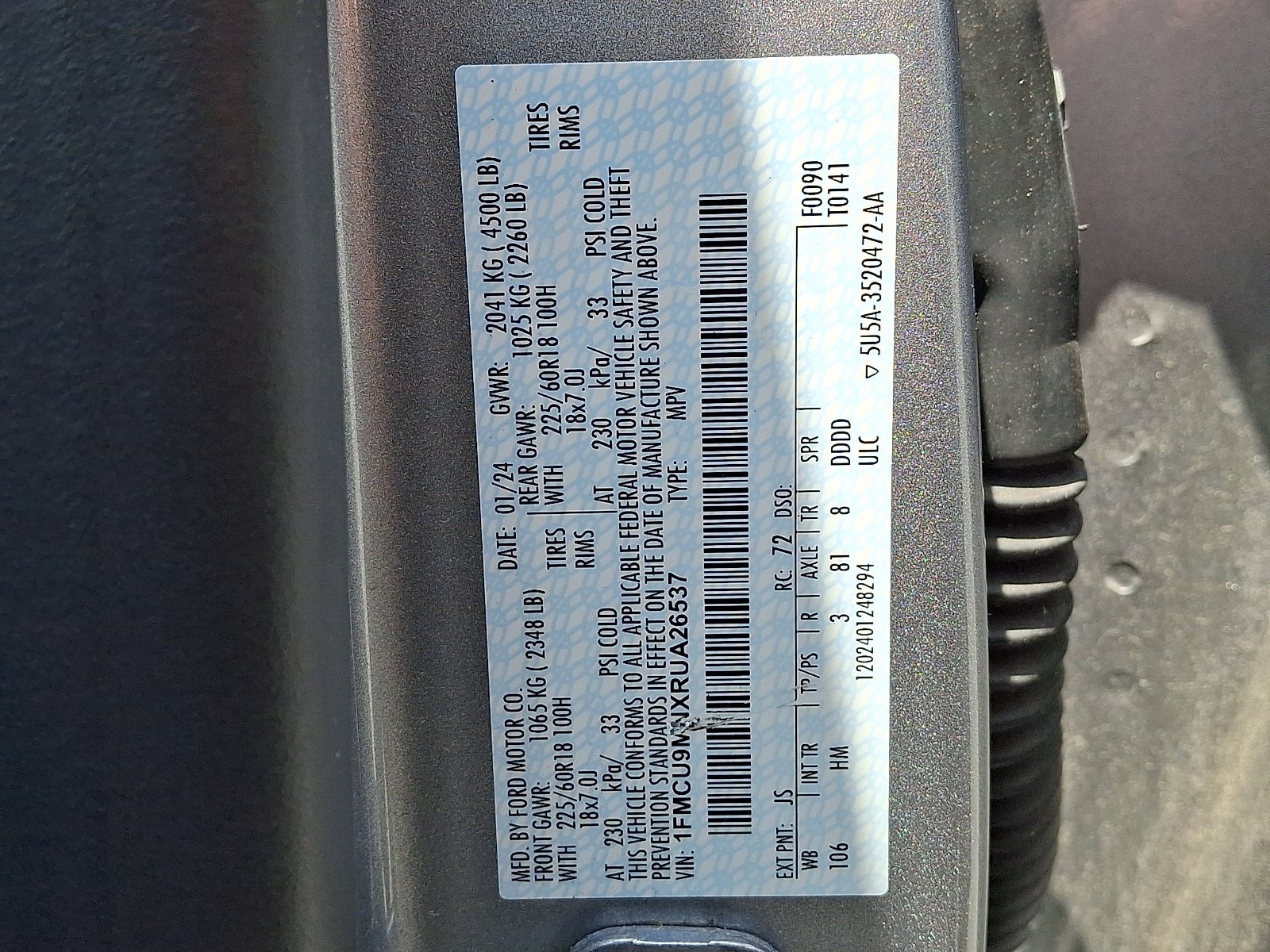 Used 2024 Ford Escape ST-Line AWD/4WD image 25
