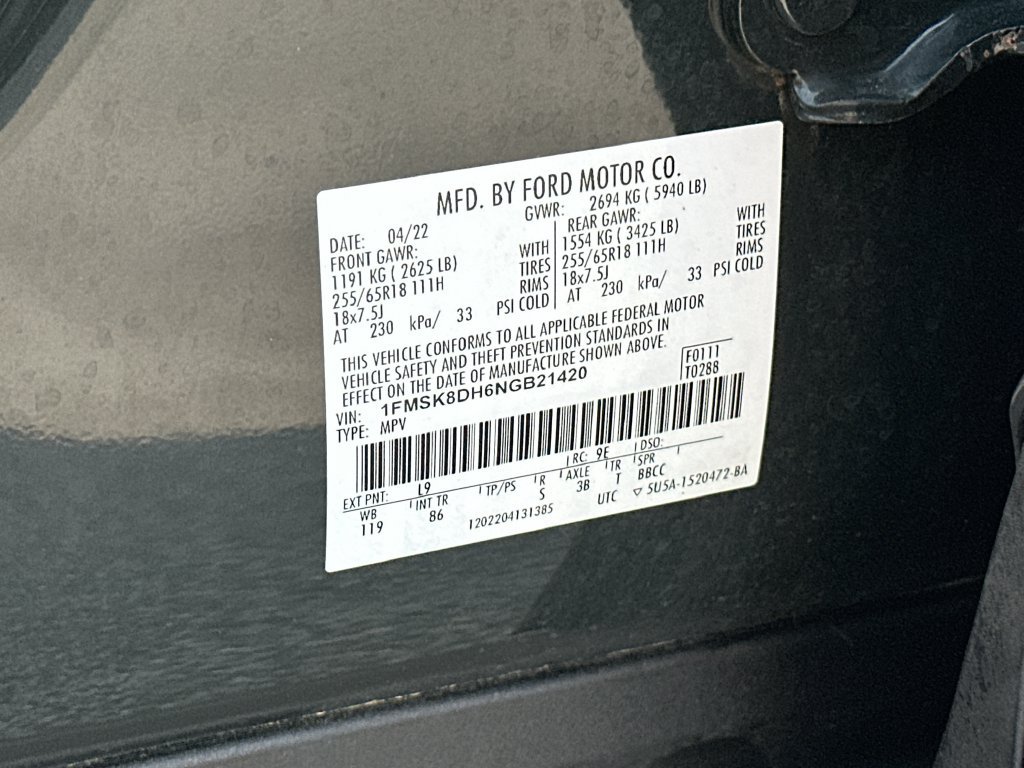 Used 2022 Ford Explorer XLT AWD/4WD image 27