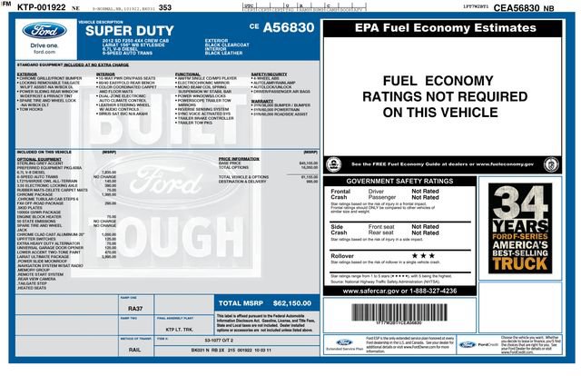 Used 2012 Ford F250 Lariat w/ Lariat Ultimate Pkg AWD/4WD image 50