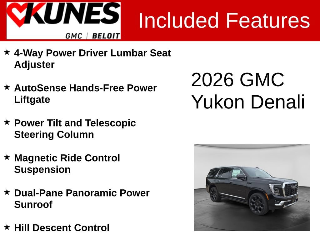 New 2026 GMC Yukon Denali w/ Denali Reserve Package AWD/4WD image 3