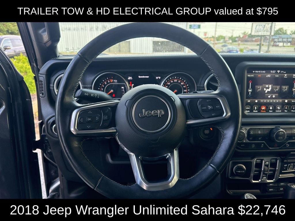 Used 2018 Jeep Wrangler Unlimited Sahara AWD/4WD image 10