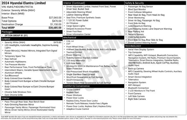 Used 2024 Hyundai Elantra Limited FWD image 34