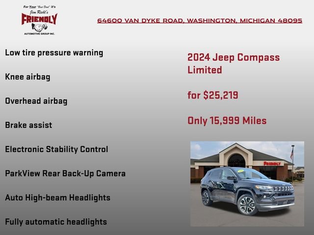 Used 2024 Jeep Compass Limited AWD/4WD image 20
