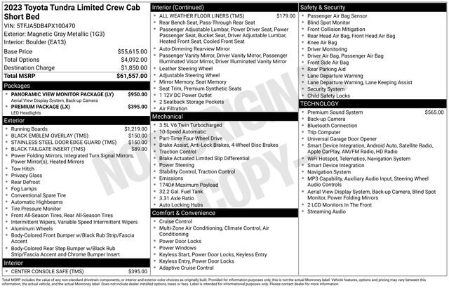 Used 2023 Toyota Tundra Limited AWD/4WD image 33