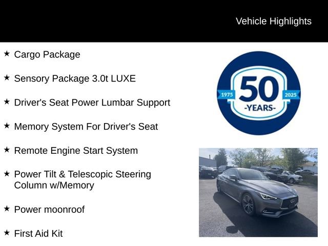 Used 2018 INFINITI Q60 3.0t Luxe w/ Sensory Package 3.0T Luxe AWD/4WD image 5