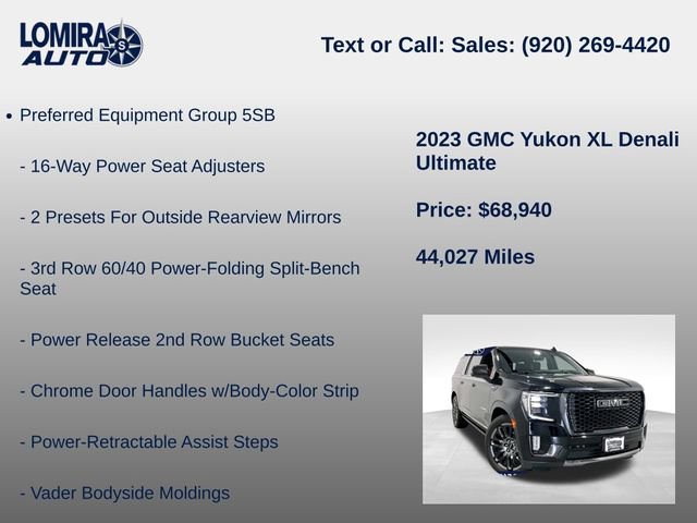 Used 2023 GMC Yukon XL Denali Ultimate AWD/4WD image 8
