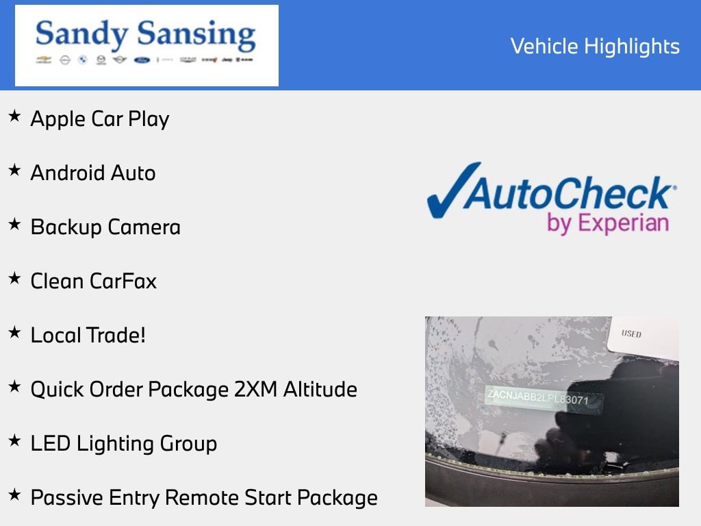 Used 2020 Jeep Renegade Altitude FWD image 7