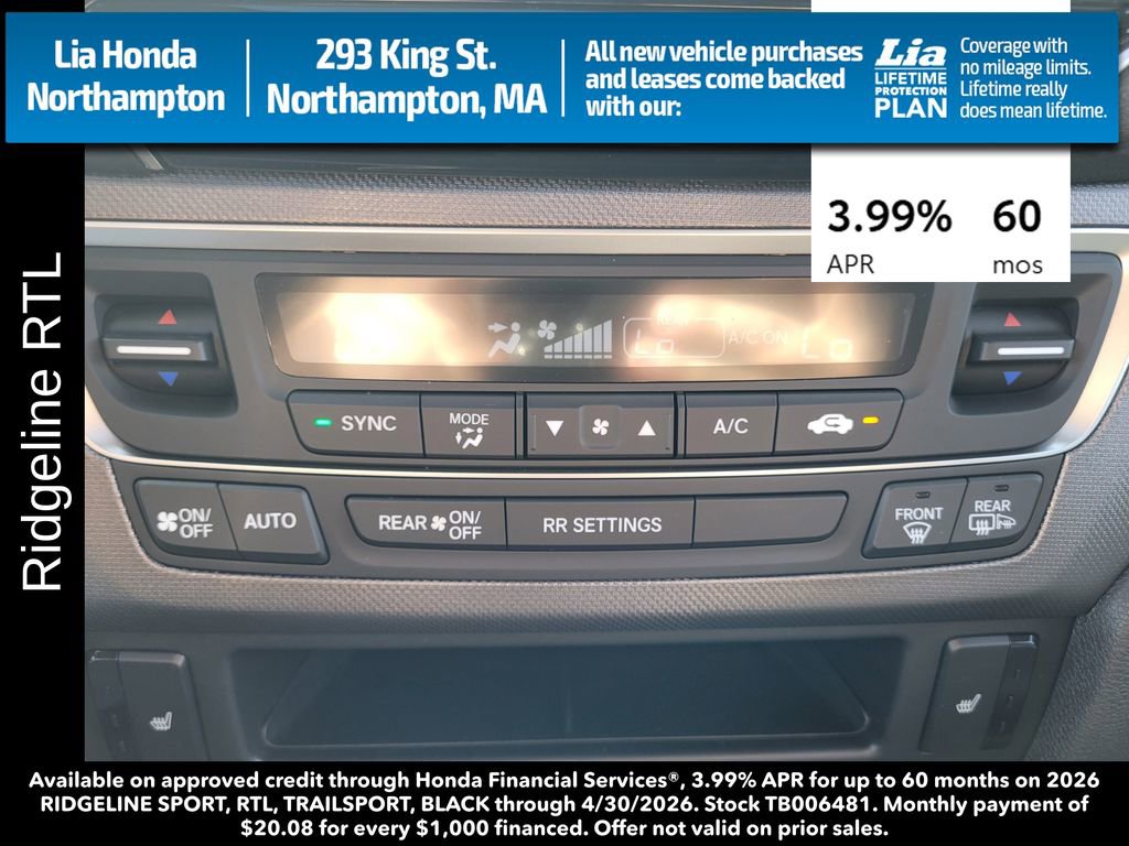 New 2026 Honda Ridgeline RTL image 24