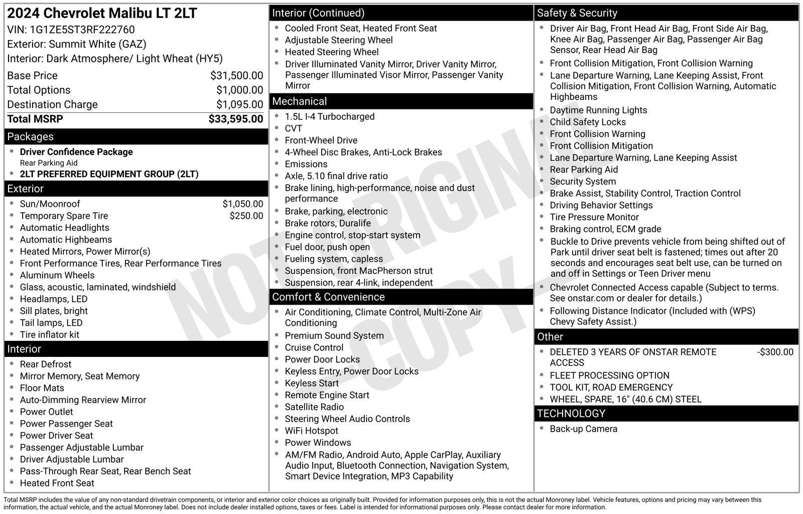 Used 2024 Chevrolet Malibu LT FWD image 3