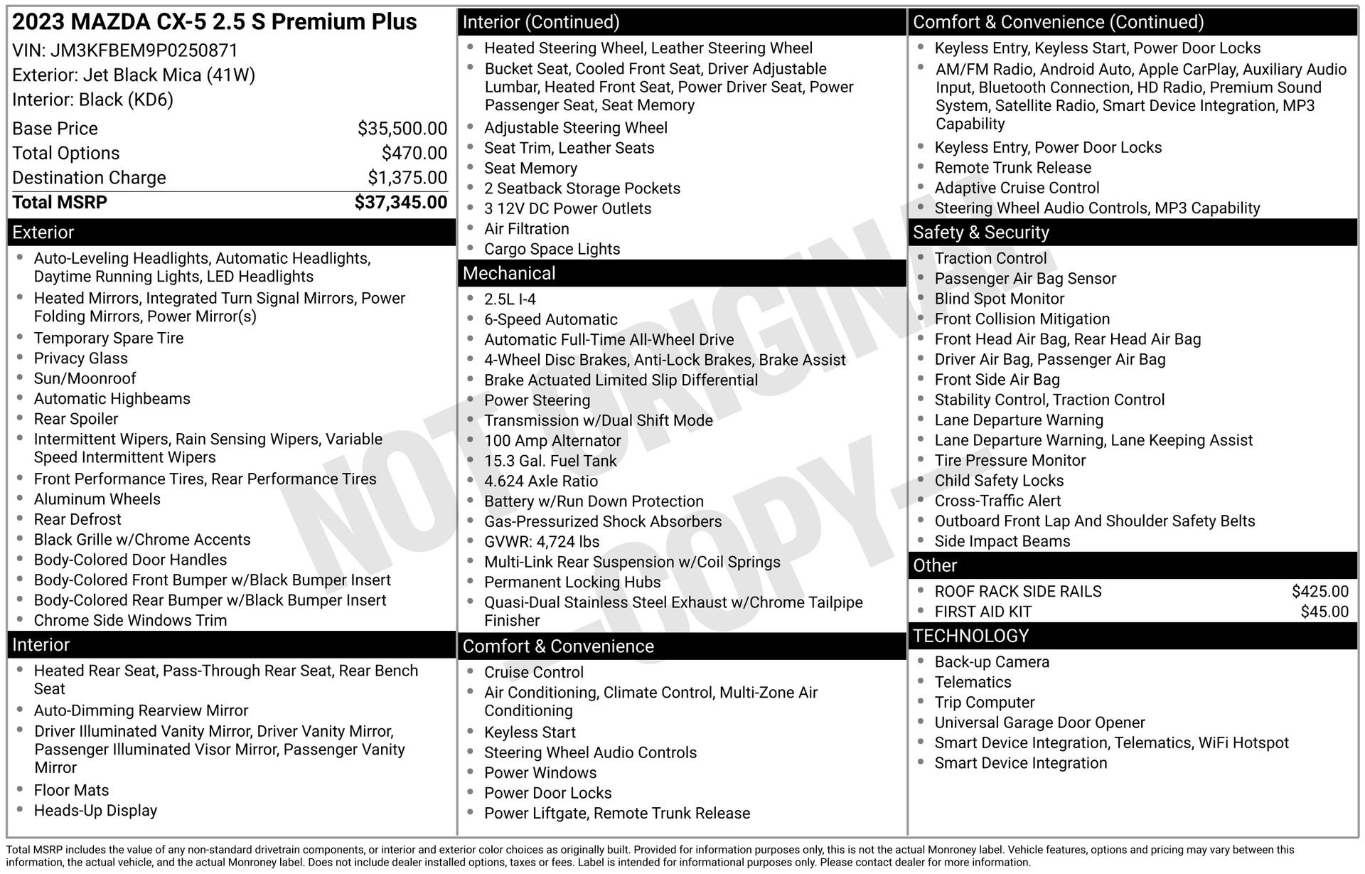 Certified 2023 MAZDA CX-5 AWD 2.5 S w/ Premium Plus Pkg image 28