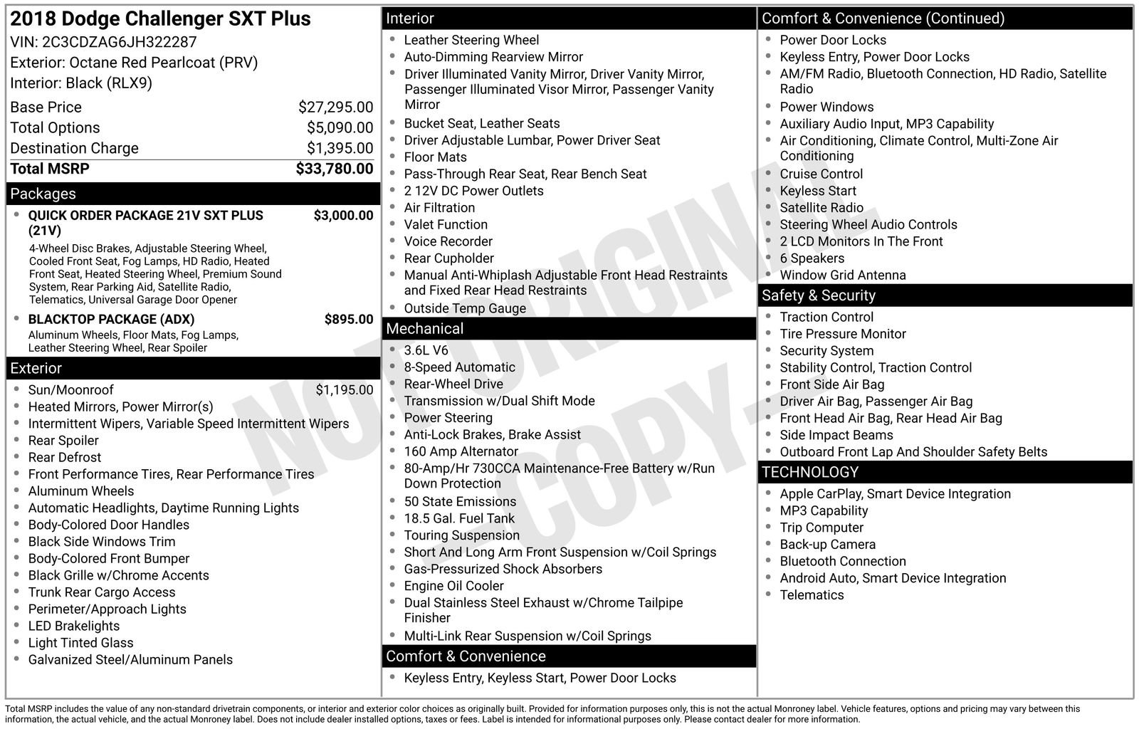 Used 2018 Dodge Challenger SXT Plus image 28