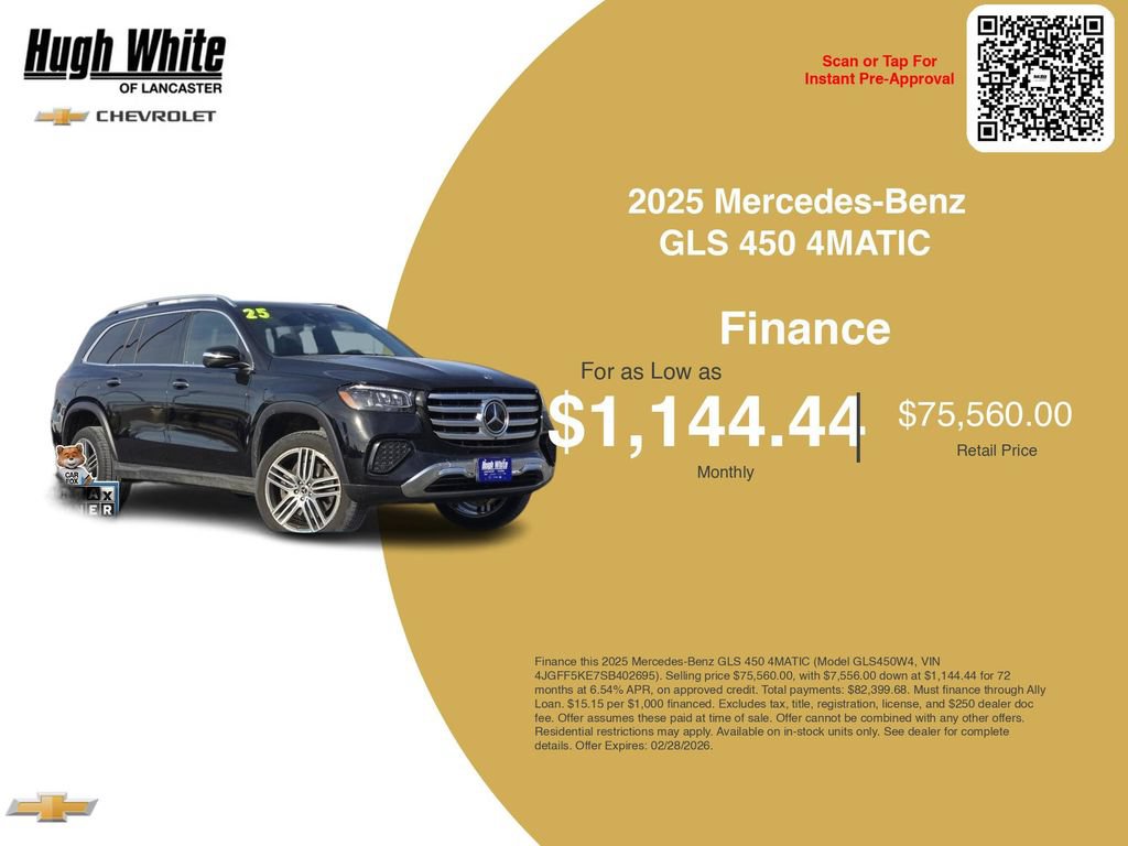 Used 2025 Mercedes-Benz GLS 450 4MATIC image 3