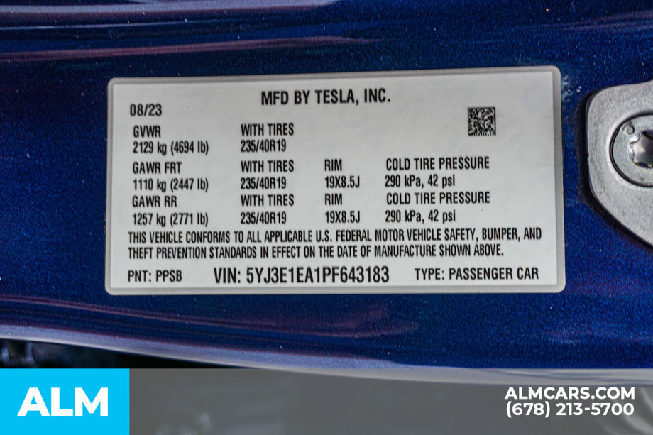 Used 2023 Tesla Model 3 Standard Range RWD image 60