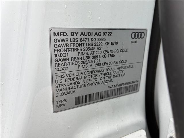 Used 2022 Audi Q8 Premium AWD/4WD image 15