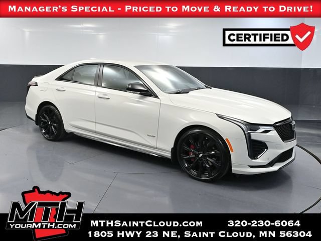 Used 2023 Cadillac CT4 V w/ LPO, ONYX Package AWD/4WD image 1