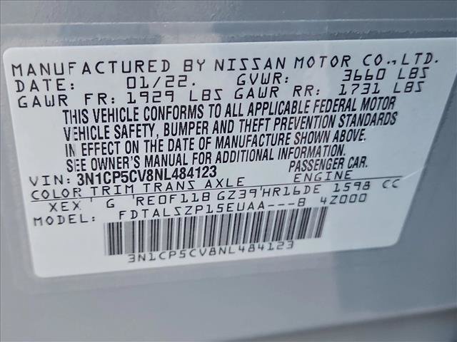 Certified 2022 Nissan Kicks SV FWD image 27