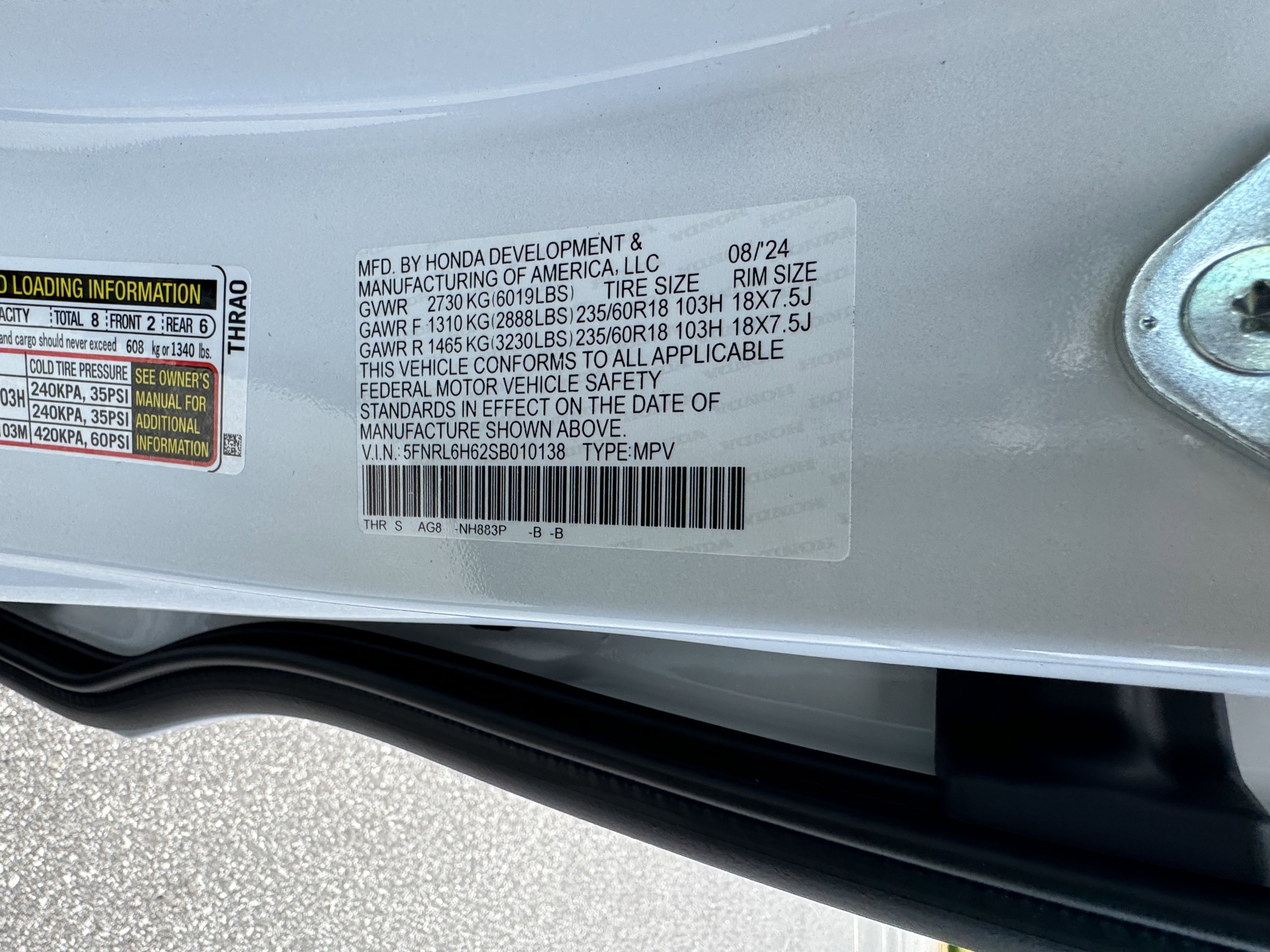 New 2026 Honda Odyssey EX-L image 15