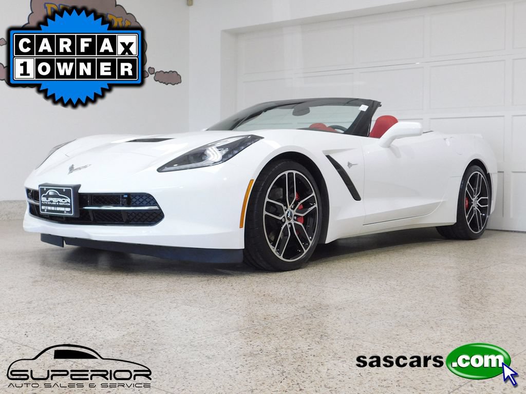Used 2016 Chevrolet Corvette Stingray Convertible w/ 3LT Preferred Equipment Group RWD image 1