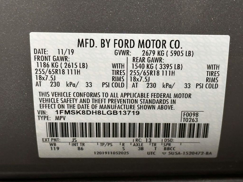 Used 2020 Ford Explorer XLT w/ Comfort Package AWD/4WD image 38