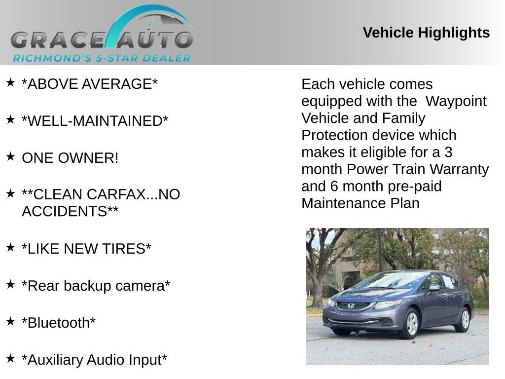 Used 2015 Honda Civic LX image 2