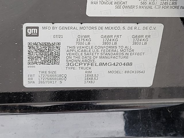 Used 2021 Chevrolet Silverado 1500 LT Trail Boss w/ Bed Protection Package image 23