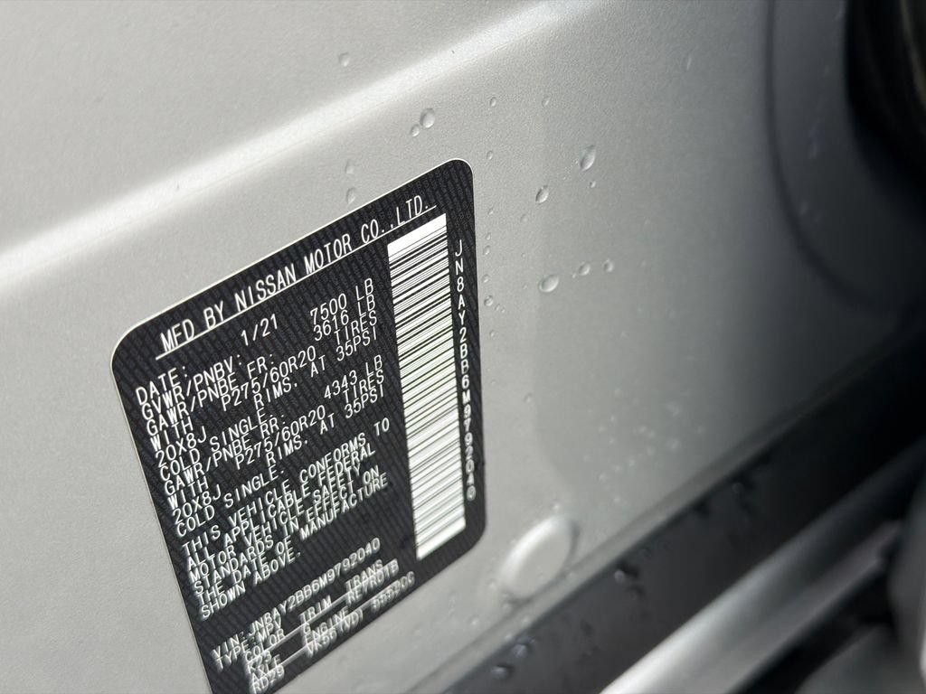 Used 2021 Nissan Armada SL w/ Captain's Chairs Package AWD/4WD image 31