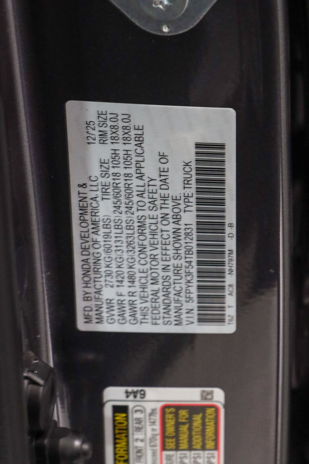 Used 2026 Honda Ridgeline RTL image 32