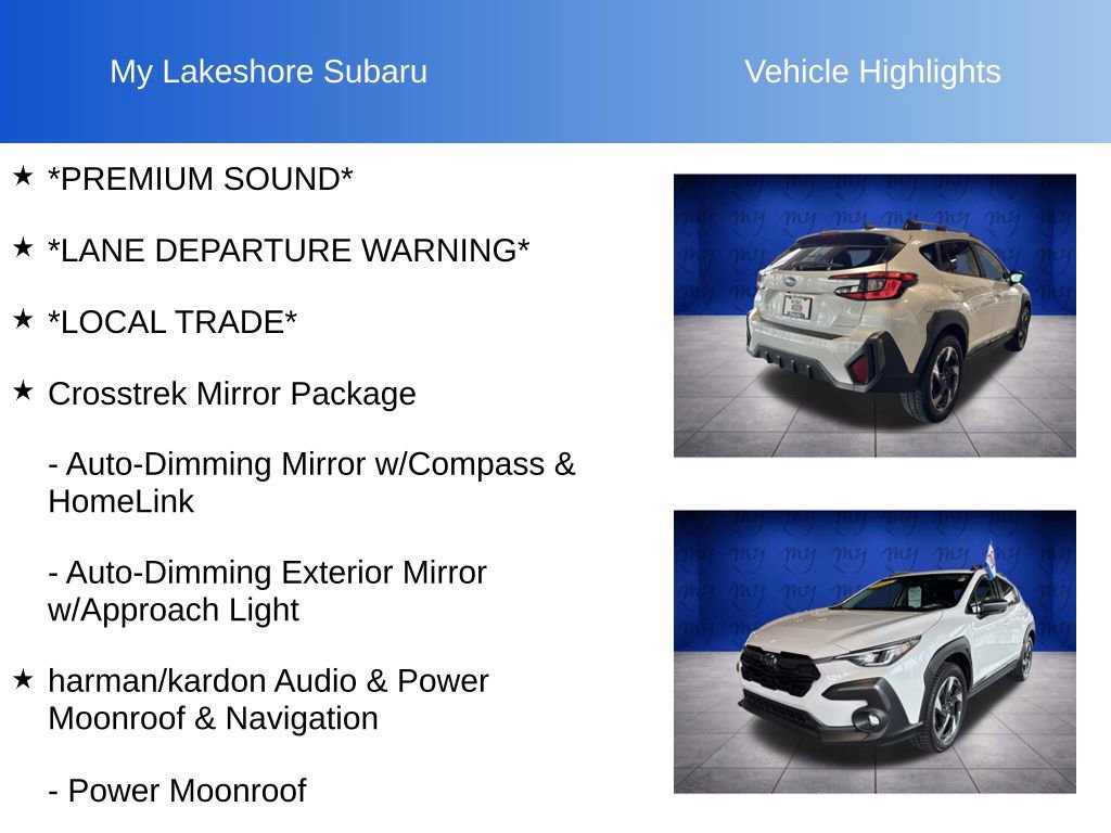 Certified 2024 Subaru Crosstrek 2.5i Limited w/ Crosstrek Mirror Package image 7