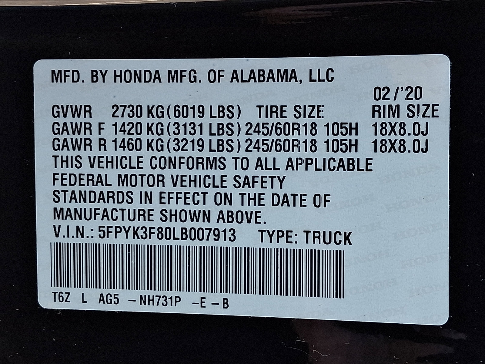 Used 2020 Honda Ridgeline Black Edition image 31