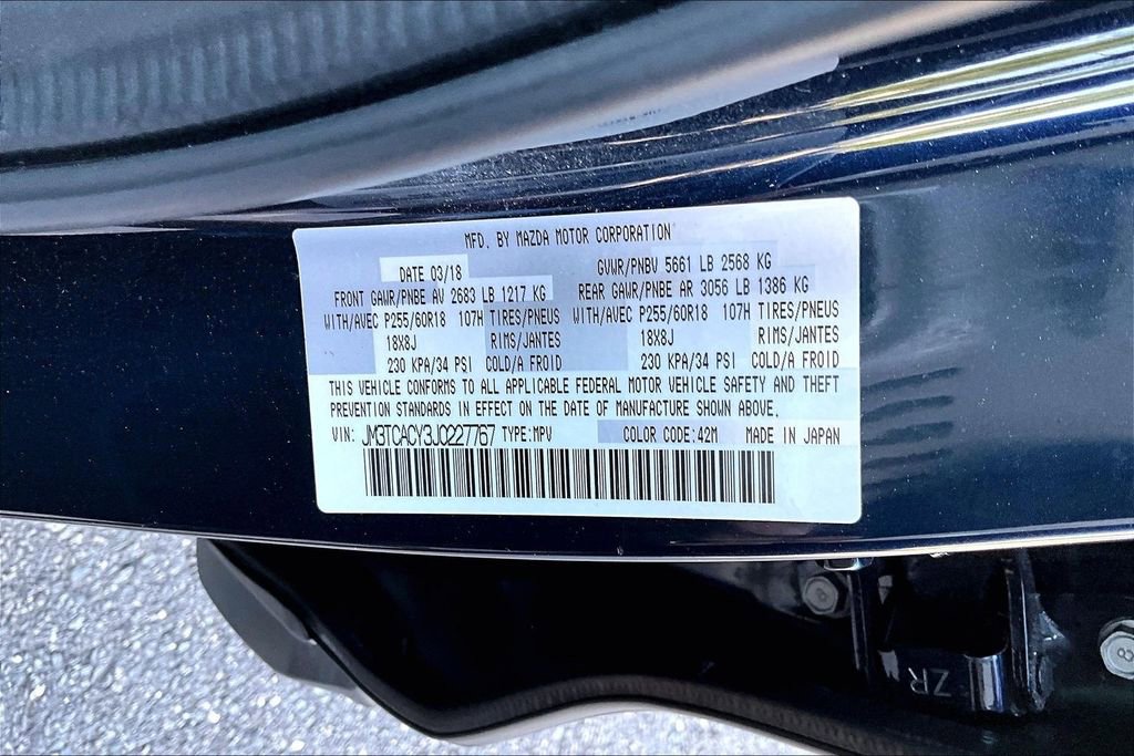 Used 2018 MAZDA CX-9 Touring FWD image 14