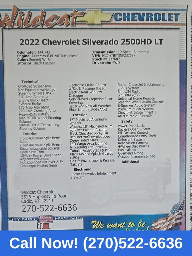 Used 2022 Chevrolet Silverado 2500 LT w/ Convenience Package image 31