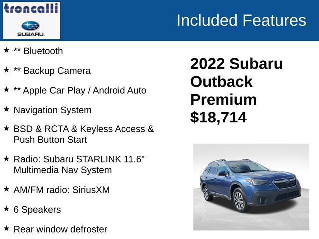 Used 2022 Subaru Outback Premium AWD/4WD image 4