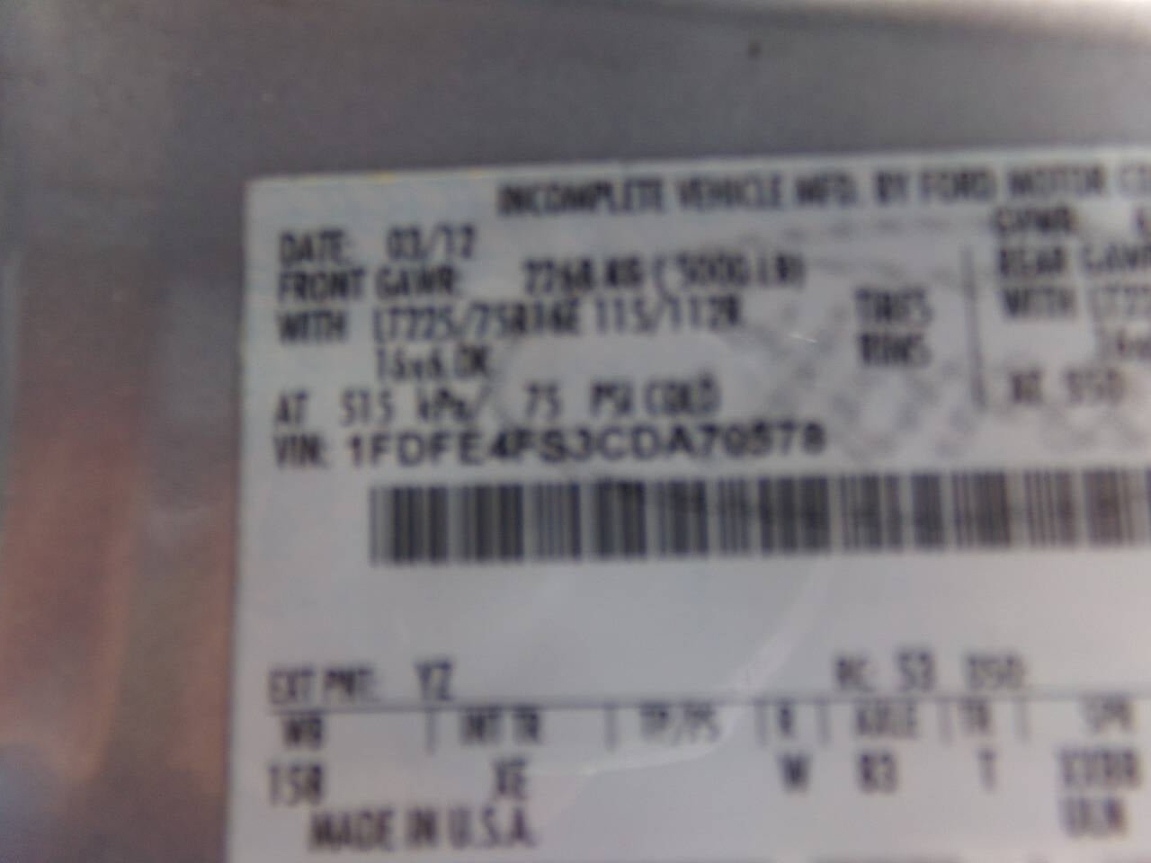 Used 2012 Ford E-450 and Econoline 450 Super Duty w/ Shuttle Bus Prep Pkg image 49