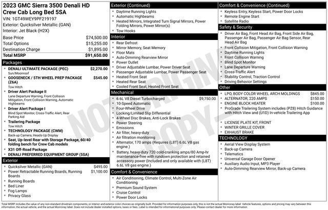 Used 2023 GMC Sierra 3500 Denali w/ Denali Ultimate Package AWD/4WD image 4