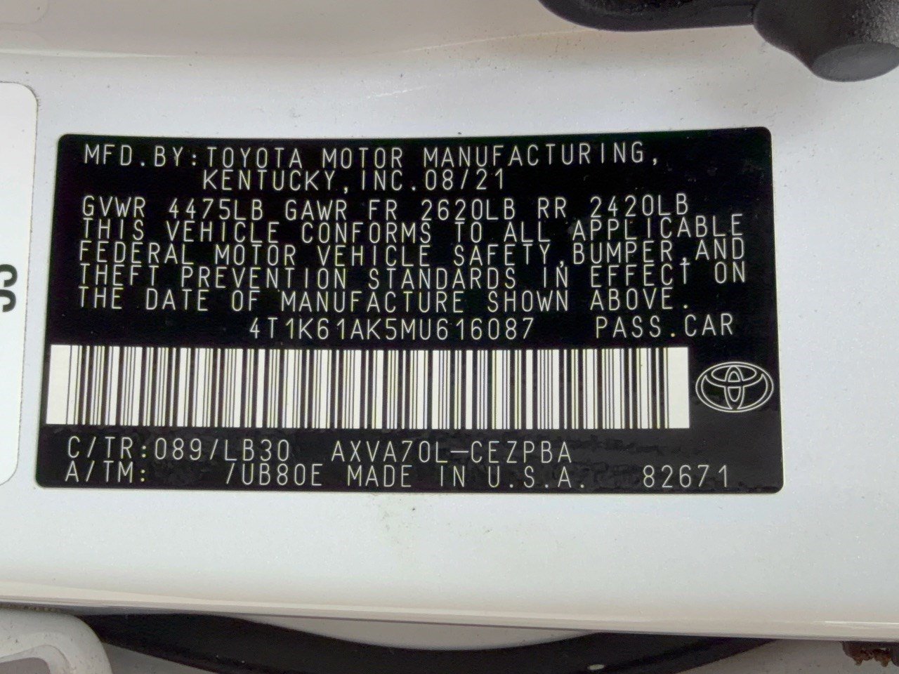 Used 2021 Toyota Camry XSE w/ Navigation Package FWD image 32