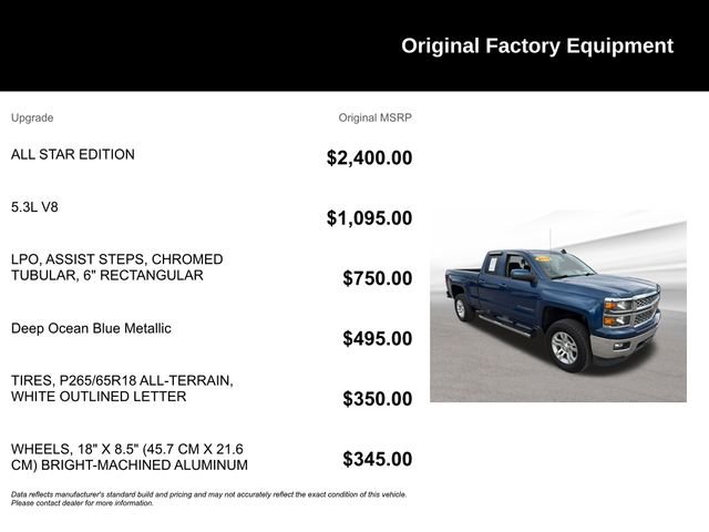 Used 2015 Chevrolet Silverado 1500 LT w/ All Star Edition image 9