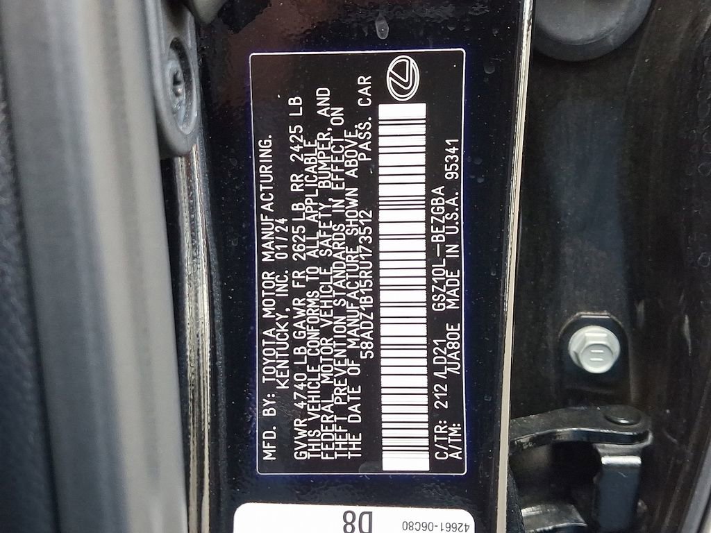 Certified 2024 Lexus ES 350 w/ Premium Package image 27