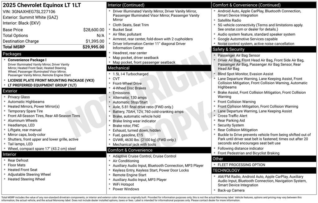Certified 2025 Chevrolet Equinox LT FWD image 34