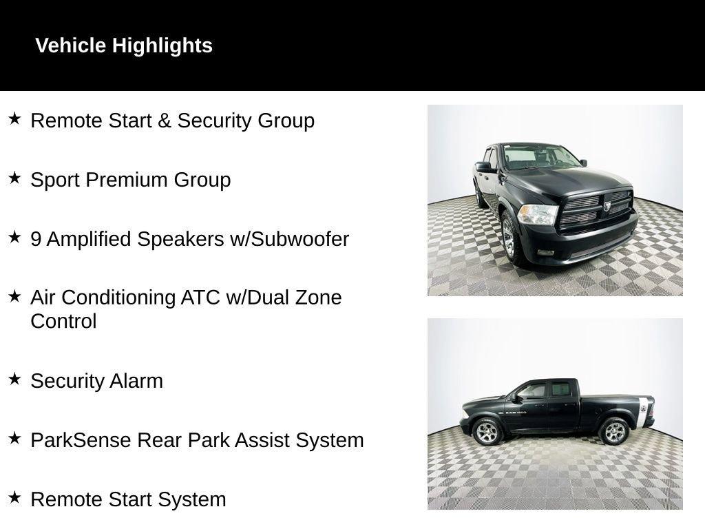 Used 2011 RAM 1500 Sport w/ Sport Premium Group image 2