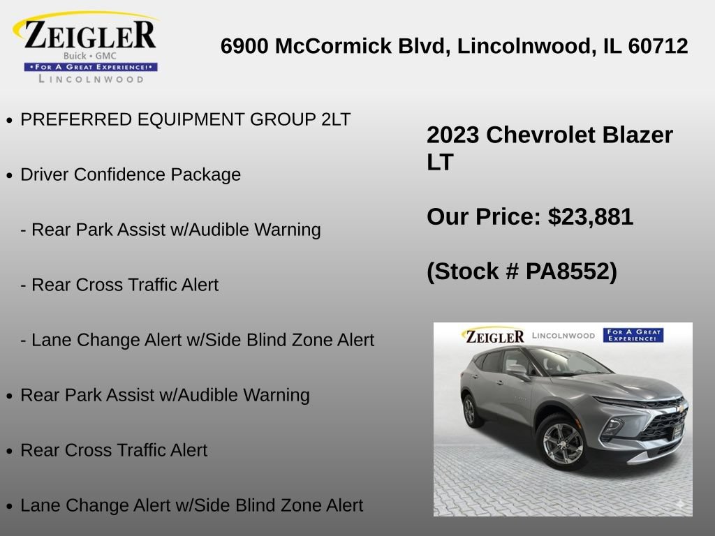Used 2023 Chevrolet Blazer LT w/ Driver Confidence Package AWD/4WD image 6