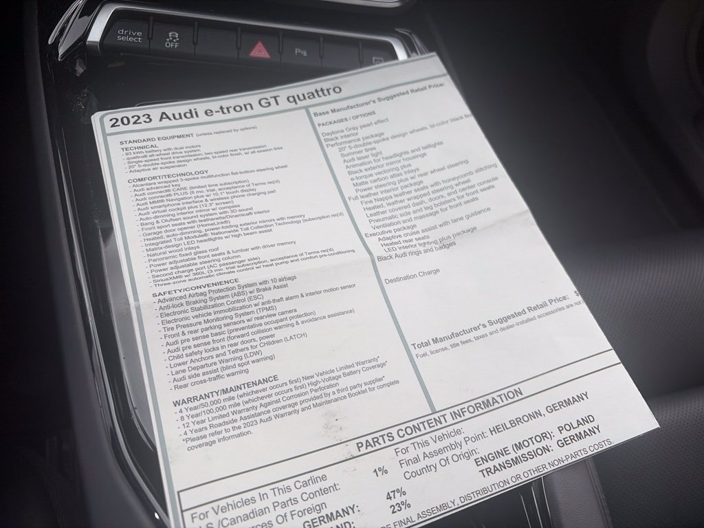 Used 2023 Audi e-tron GT Premium Plus AWD/4WD image 13